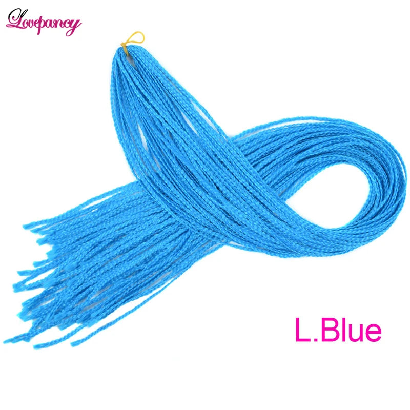 Synthetic Zizi Braids Crochet Box Braiding Hair Extensions White Black 28 Inch Long Curly Crochet Braiding Hair For Women 50g