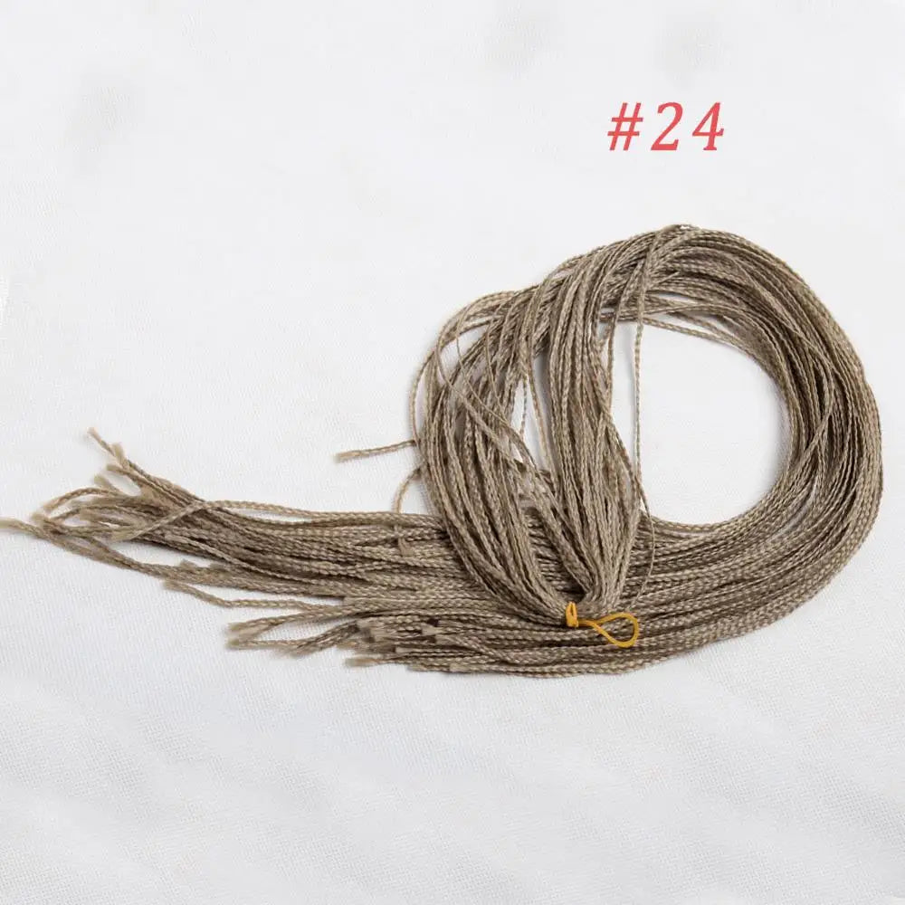 Zizi Braids Synthetic Crochet Hair Colored Box Braids Deep Wave Hair Long Senegalse Twist Braiding Hair Extensions for Russia