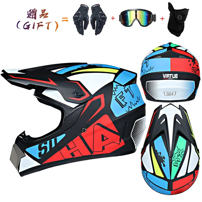 ORZ DOT-Certified Safety Motocross Helmet | Lightweight ABS Off-Road Helmet for Kids & Adults