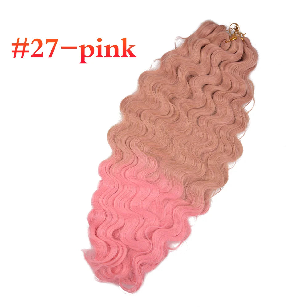 DinDong Synthetic Hair Pre-feathered Hybrid Wave Box Braids 3x King Tips Body Wave Bulk Braiding Hair Extensions 28 inch