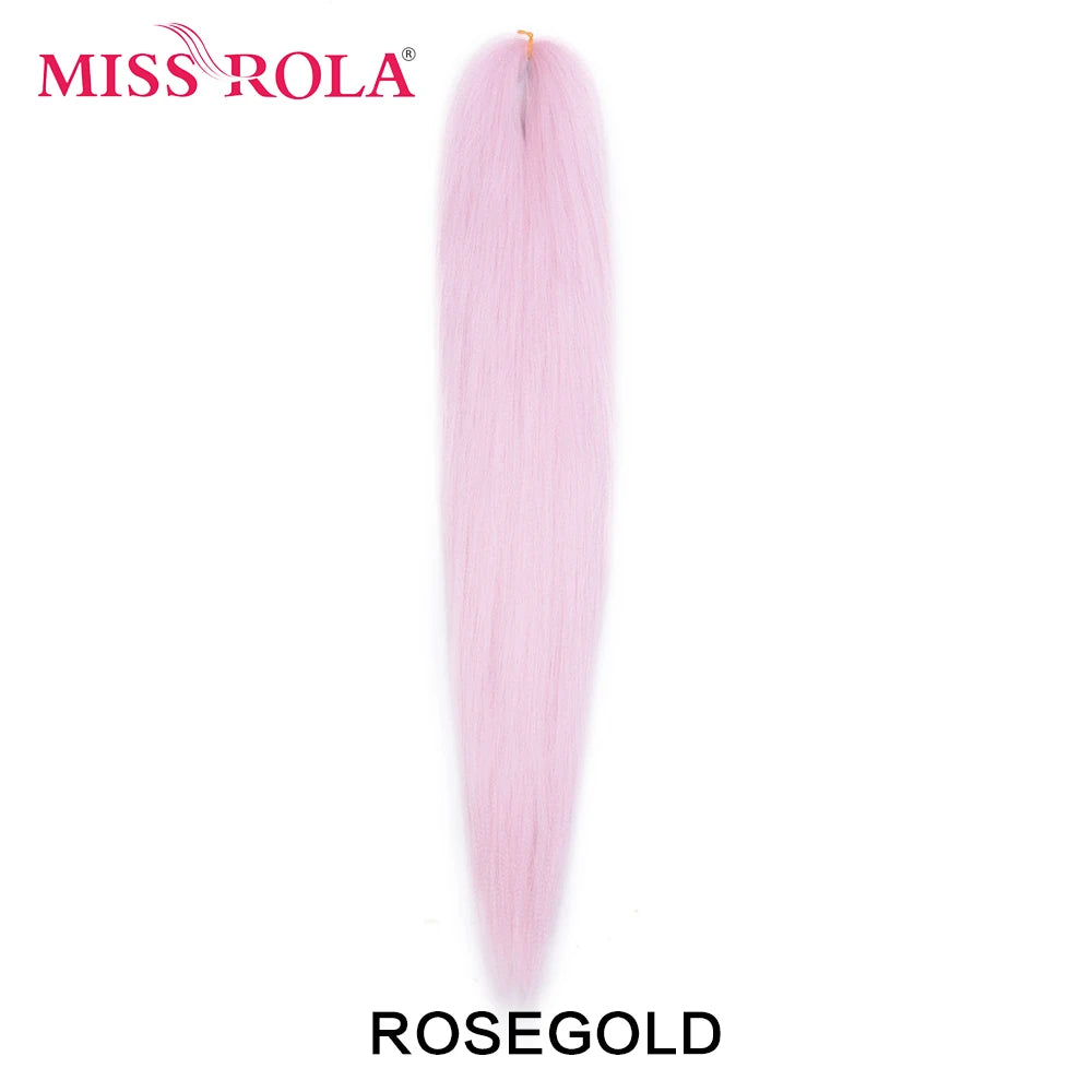Miss Rola Synthetic 22 Inch 60G Kanekalon Hair Tinsel Wire Jumbo Braid Yaki Straight Hair Extension Twist Braid Bulk Wholesale