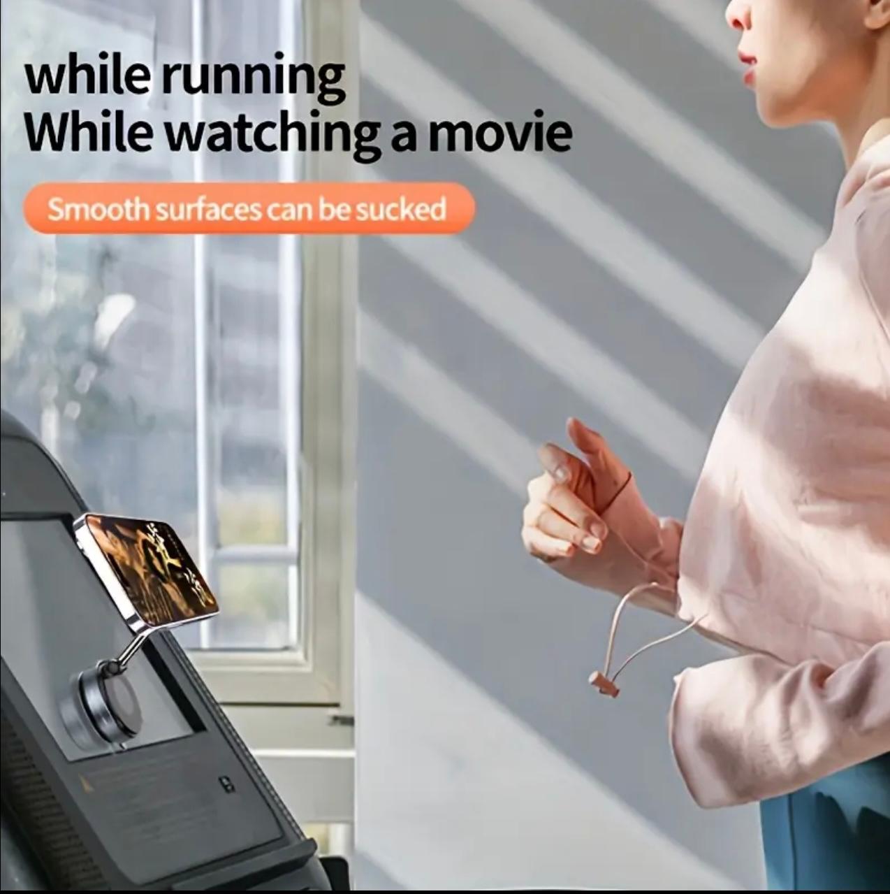 Strong Magnetic Car Phone Holder – Foldable, 360° Adjustable | Vacuum Mount for Car, Desk, Bathroom