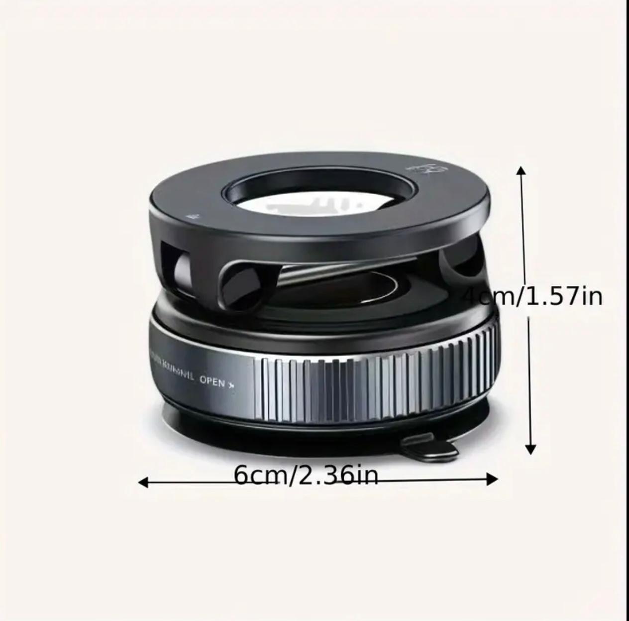 Strong Magnetic Car Phone Holder – Foldable, 360° Adjustable | Vacuum Mount for Car, Desk, Bathroom