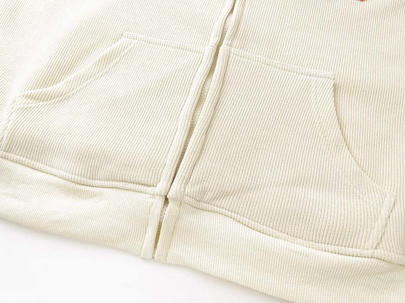 Fashion Embroidery Zip Up Hoodies Women Autumn Long Sleeve Tops Loose Hood Shirt Harajuku Y2K Clothes Female Sweatshirt Jacket