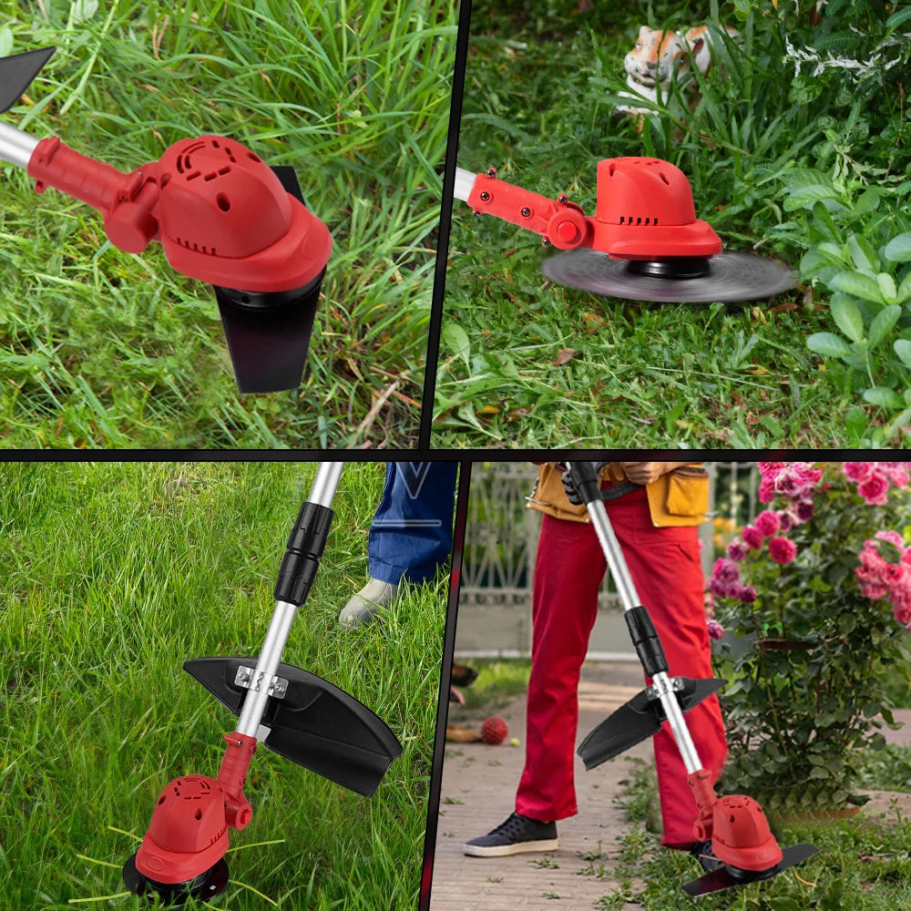 10" Cordless Brushless Grass Trimmer – Foldable Telescopic Handle