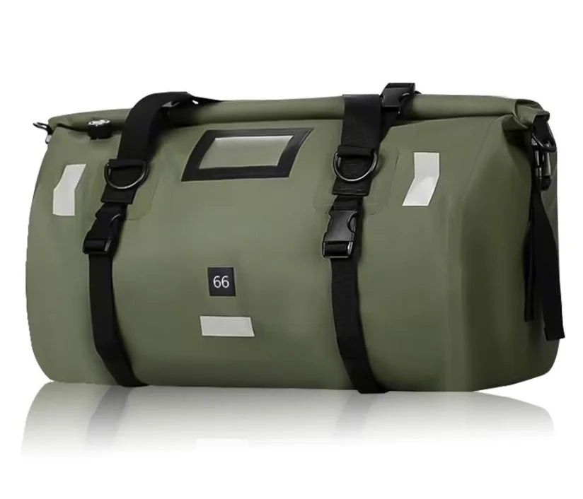 Motorcycle Waterproof Tail Bag Travel Outdoor Dry Luggage Roll Pack Bag 20 /40/66 Motorbike Luggage Backpack Motorcycle Seat Bag