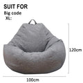 Lazy Sofas Cover Chairs Without Filler Comfortable Adults Bean Bag Chair Couch Living Room Bedroom Home Tatami Lounger Cover