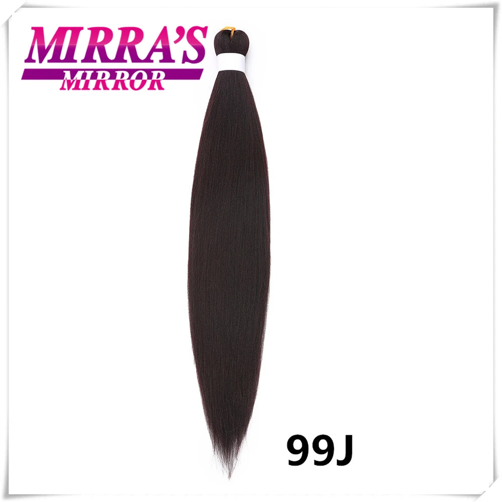 Braiding Hair Pre Stretched Soft Yaki Synthetic Crochet Hair Braid Extension Hot Water Setting Green Pink Orange Yellow Hair