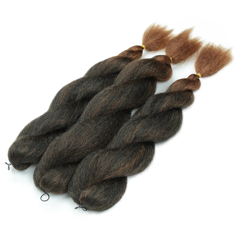 Synthetic Crochet Vixen Bundles 26 inch Kinky Straight Crochet Hair for Black Women Premium Synthetic Fibers Crochet Braids