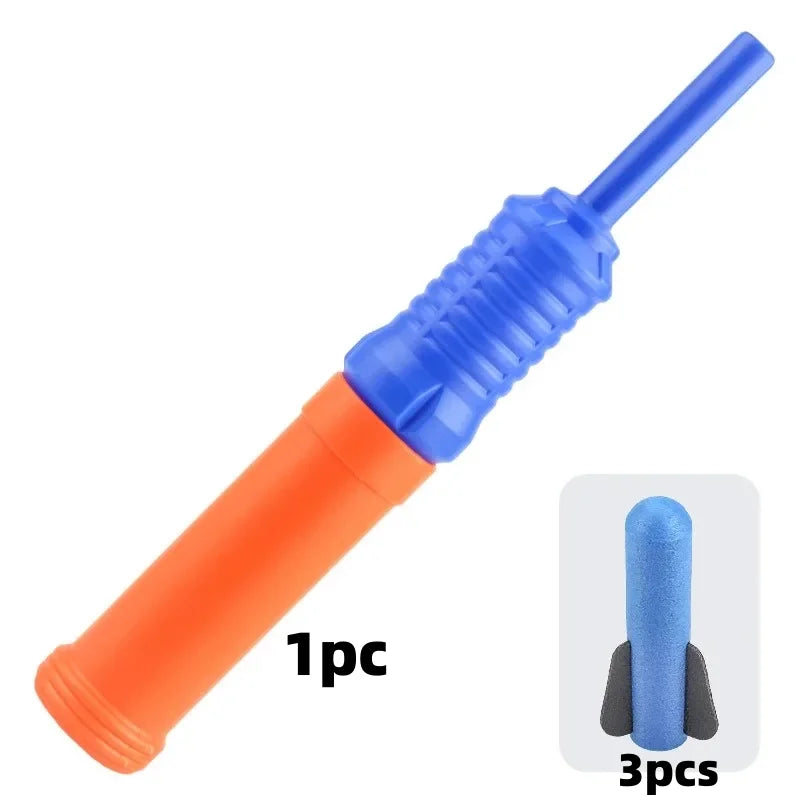 Foam Rocket Launcher Toy Set for Kids Outdoor Birthday Gifts – 3 Soft Rockets per Launcher Shoots Up to 50 Feet