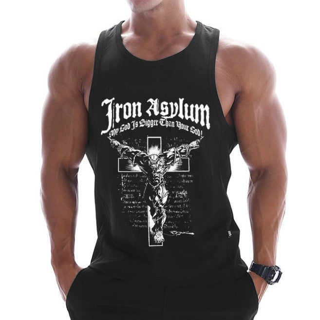 Fitness Clothing  Men Muscle Shirt  Cotton Men Tank Top Workout Bodybuilding Men Sportwear Tank Top Sleeveless Vest