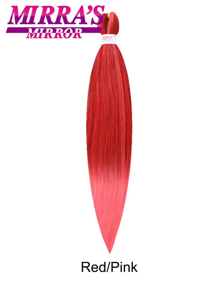 Synthetic Pre Stretched Braiding Hair Easy To Make Senegalese Box Braid Natural Soft Hair Bundles Blue Red Yellow Pink Braids