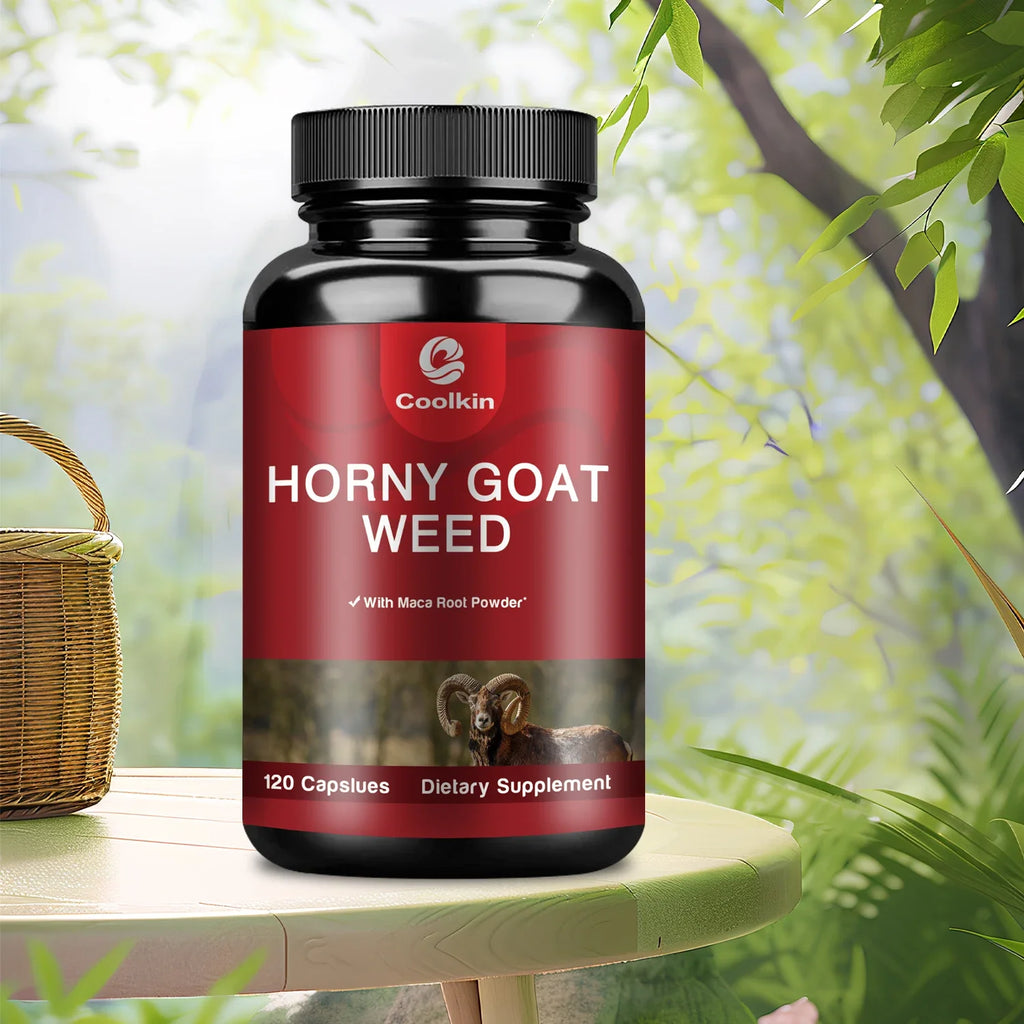 Airboy Horny Goat Weed Capsules – With Tongkat Ali, Maca & L-Arginine | Boosts Energy, Stamina & Male Performance (120 Capsules)