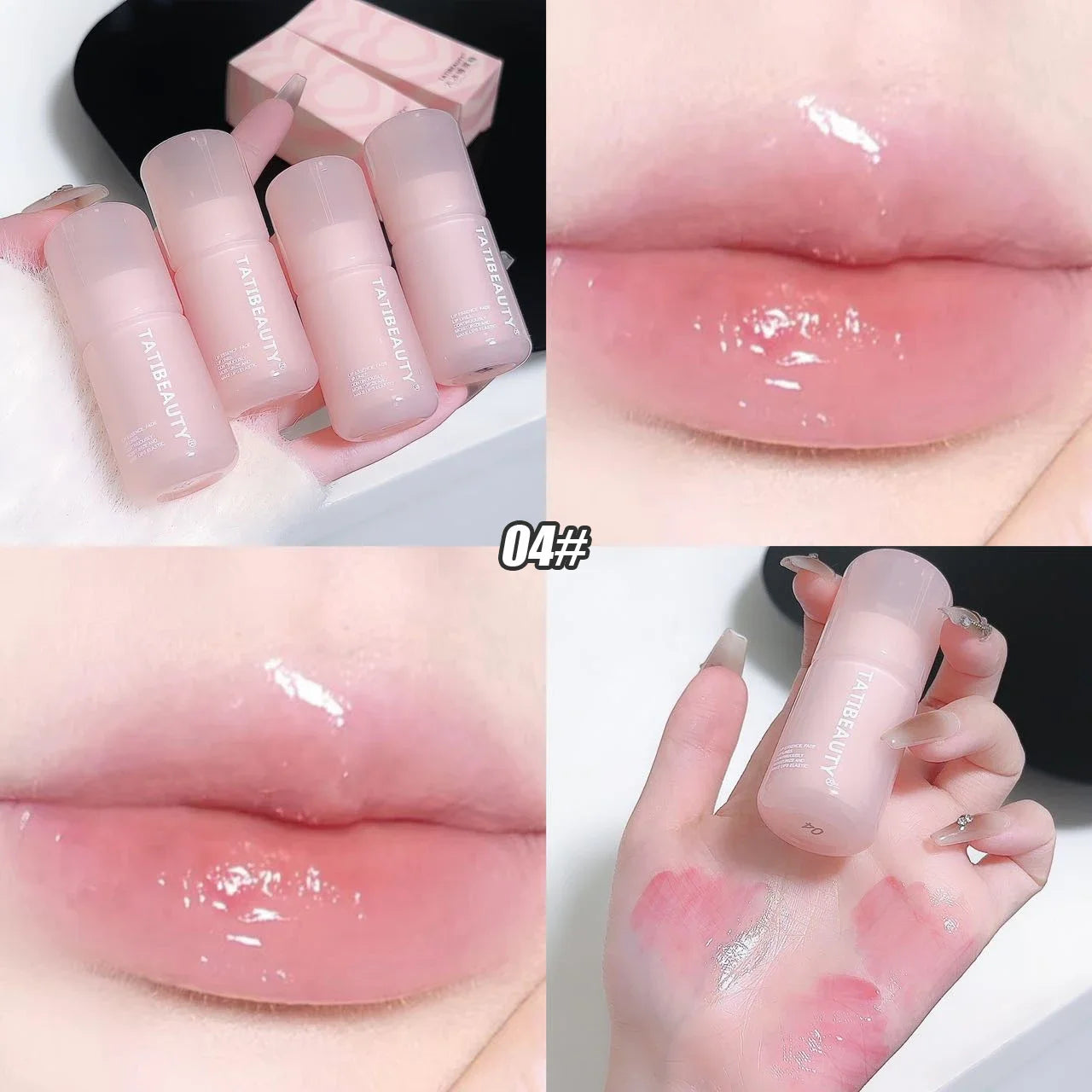 DIKALU Mirror Water Lip Gloss Crystal Jelly Lipstick Hydrating Plumping Moisturizing Colored Lip Tint Lips Care Makeup Beauty