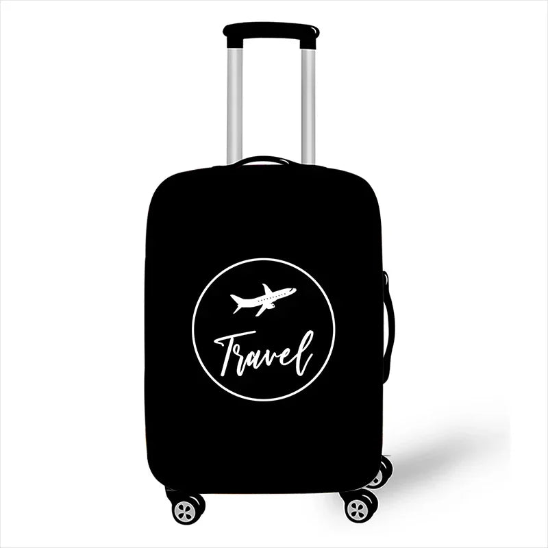 Airplane Go Travel Suitcase Covers Plane Aircraft Map Travel Elastic Trolley Case Protective Cover Anti-dust Luggage Covers Gift