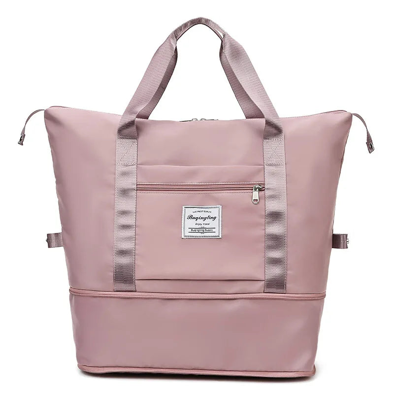 Large Capacity Expanding Double back Travel Bags Luggage Organizer Bag Handbag Waterproof Foldable Travel Clothes Storage Bag