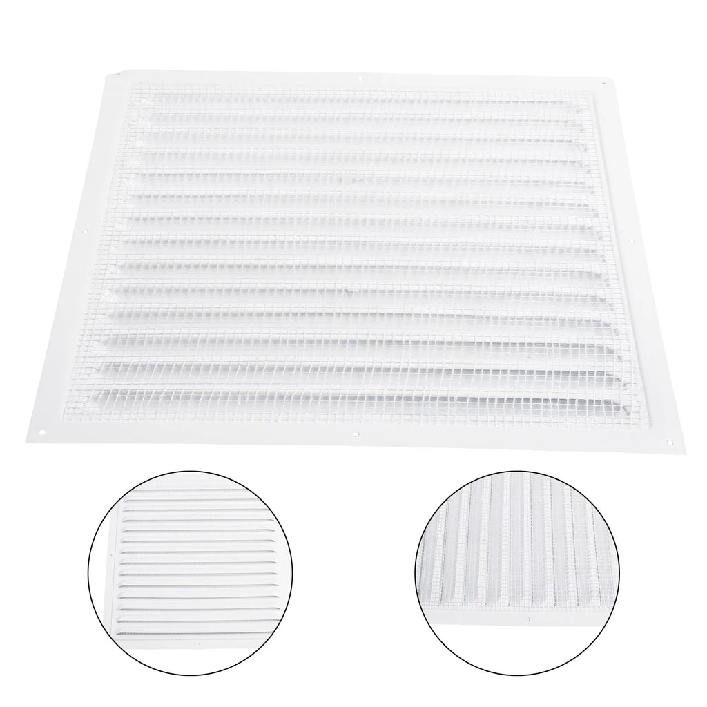 Metal Louver Air Vents Grille Ventilation Covers Aluminum Grilles Duct Heating Cooling Vents Plate Insect Screen Cover Air Vents