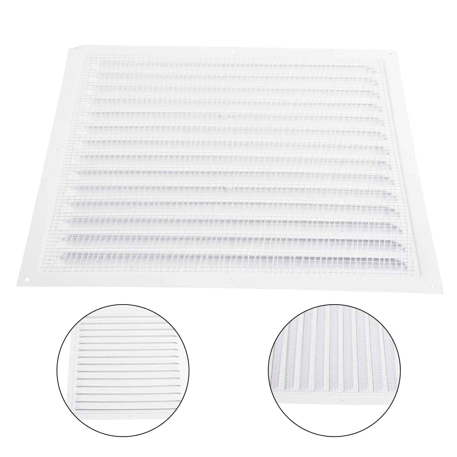 Metal Louver Air Vents Grille Ventilation Covers Aluminum Grilles Duct Heating Cooling Vents Plate Insect Screen Cover Air Vents
