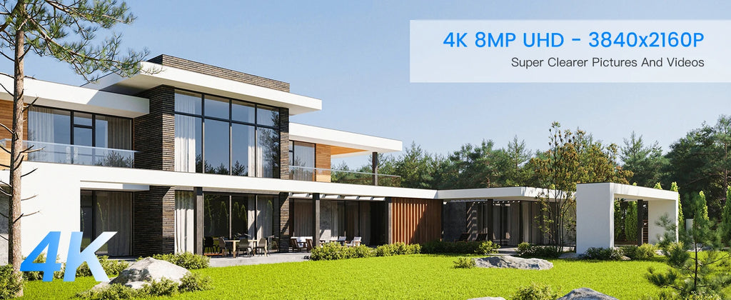 Ctronics Real 4K 8MP Surveillance Camera WiFi 5G Outdoor 360 16X 5X Optical Zoom Security Camera UHD Night Vision Auto Tracking