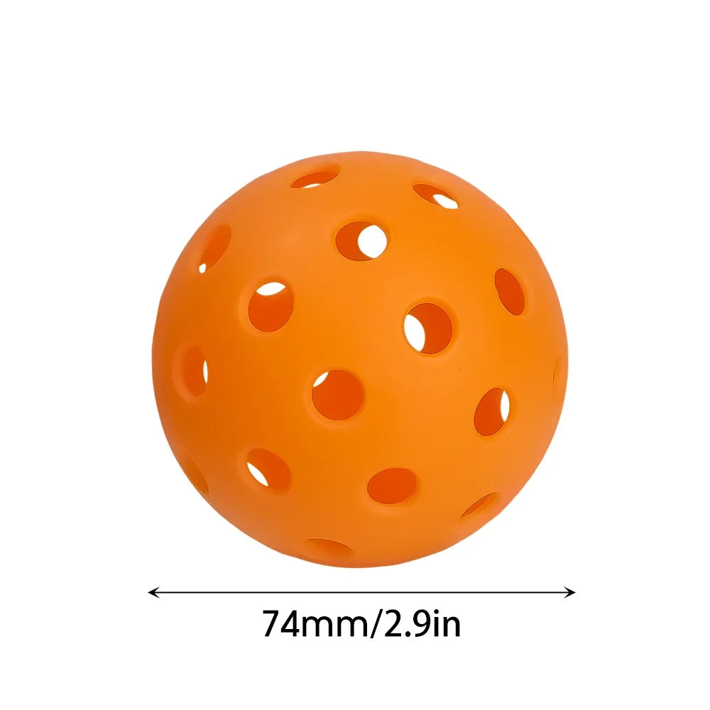 Outdoor Pickleball Balls — 40-Hole Tournament Standard (74 mm, PE Material)