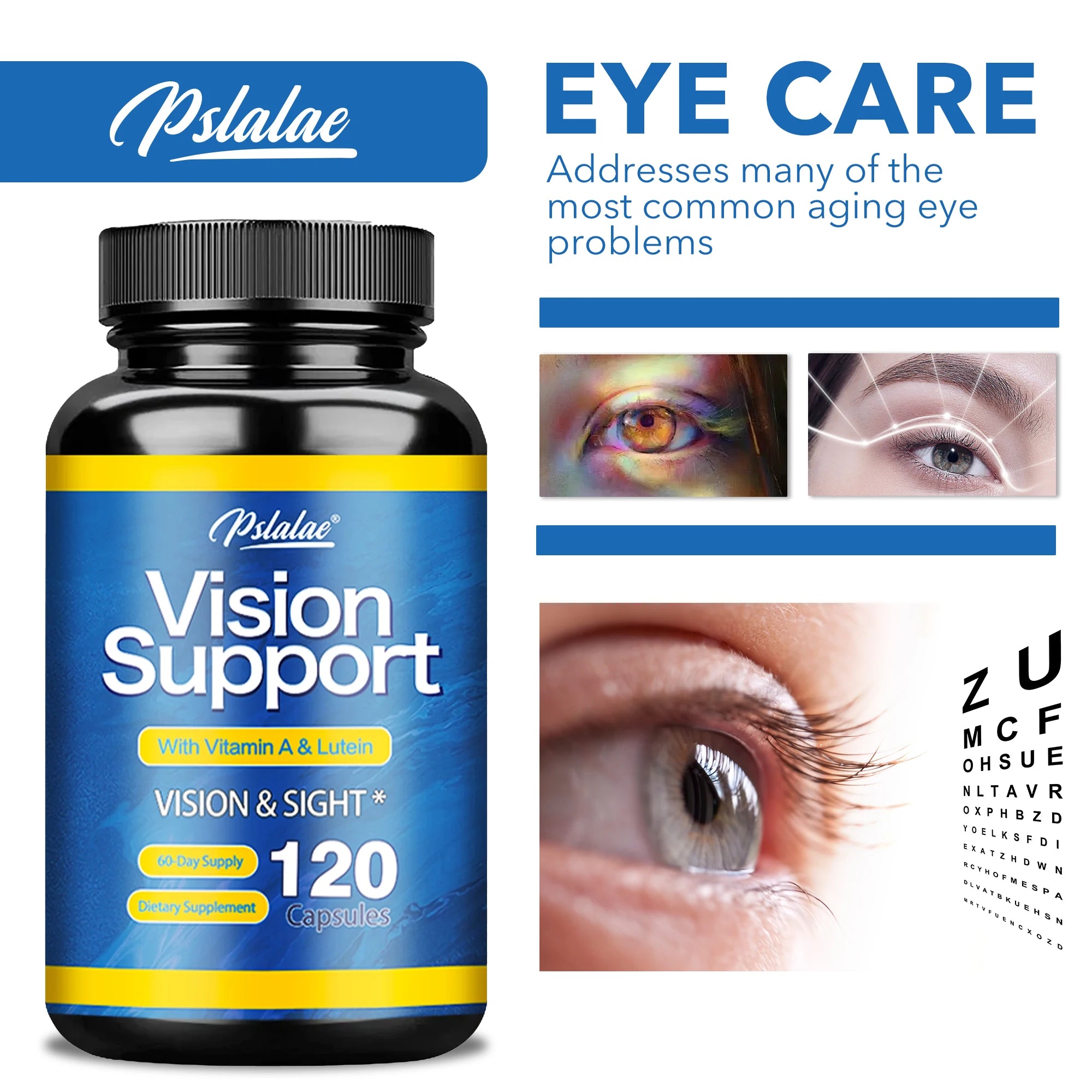 Pslalae Vision Support — Eye & Blue-Light Support (120 Capsules)