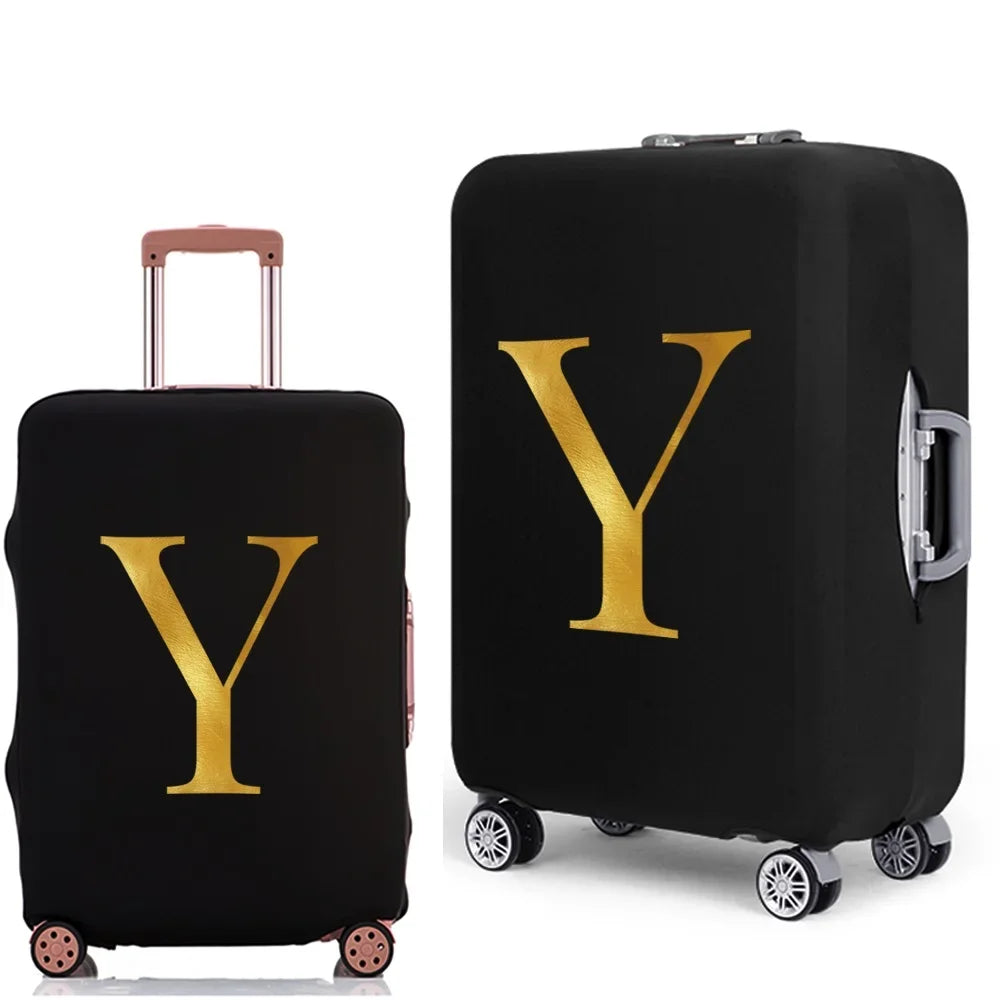 Letter Print Luggage Cover Thicker Suitcase Protective Case Trunk Case Apply Elastic Dust Case for 18" To 32" Travel Accessories