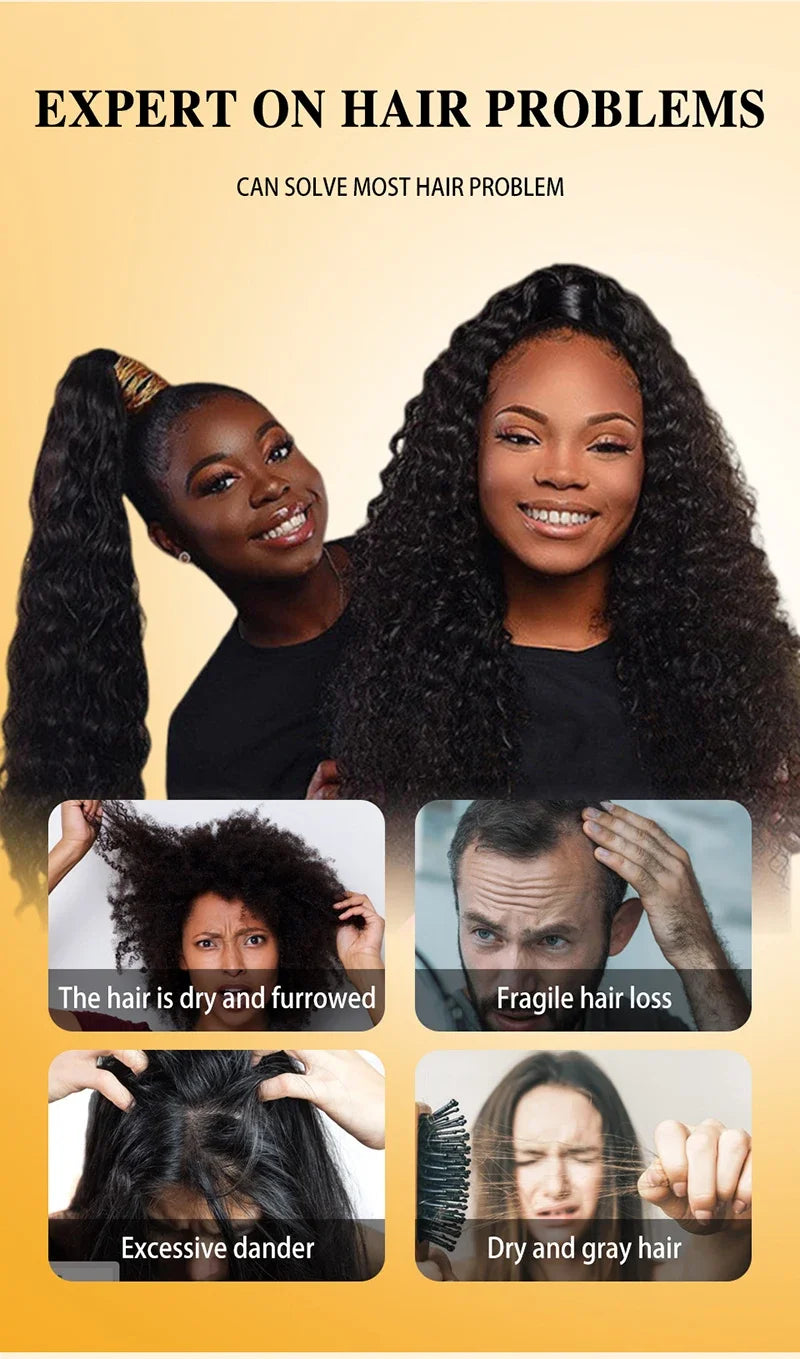 Fast Hair Growth Set Batana Oil Traction Alopecia Hair Mask Anti Break Loss Hair Growth Oil Baldness Treatment Hair Health Care