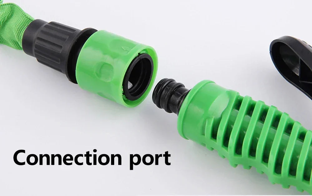 Expandable Garden Hose (25–125 ft) – Lightweight Hose w/ 7-Function Spray Nozzle