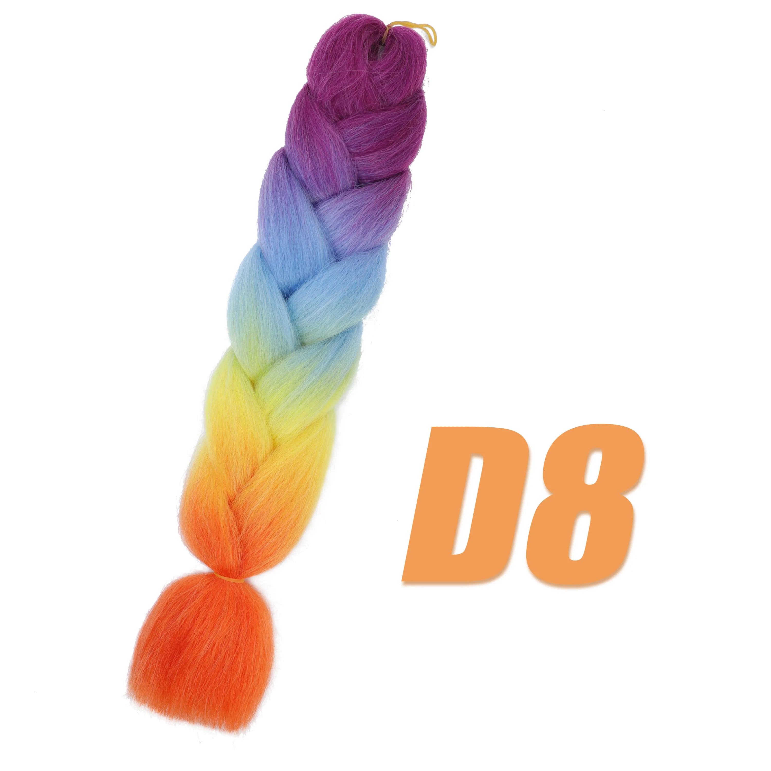 Synthetic Kanekalon Crochet Hair Braiding Hair Pre Stretched Curly Jumbo Braids Extensions Hair Accessories For Girls Braids