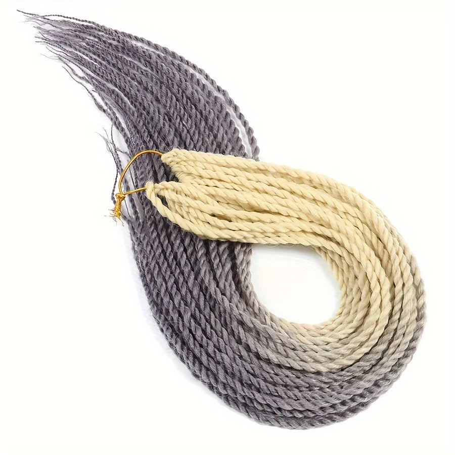 Senegalese Twist Hair Crochet Braided 24inch Synthetic Dreadlocks Crochet Hair Braids 30 Roots/Pack Senegalese Twist Box Braids