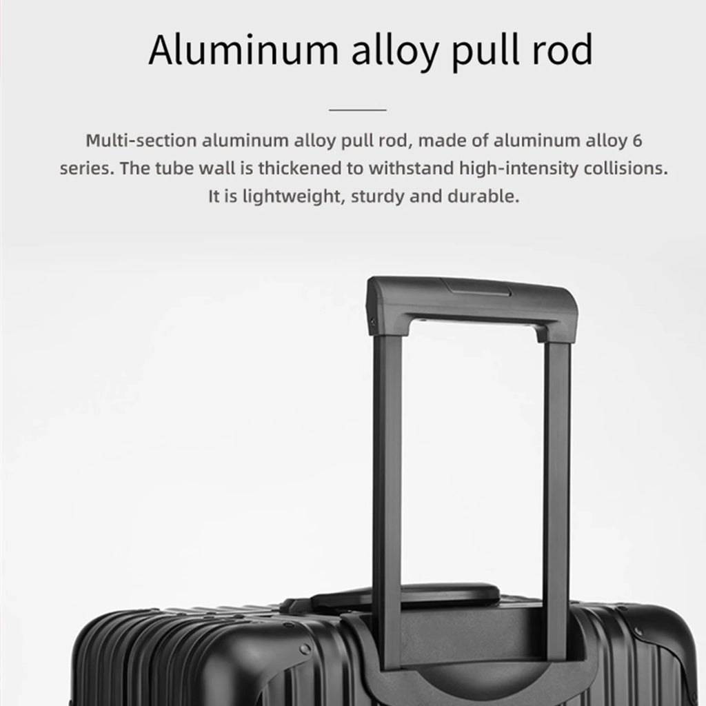 All-aluminum magnesium alloy telescopic suitcase 24-inch luggage business travel case metal combination lock bag 20-inch carry-o