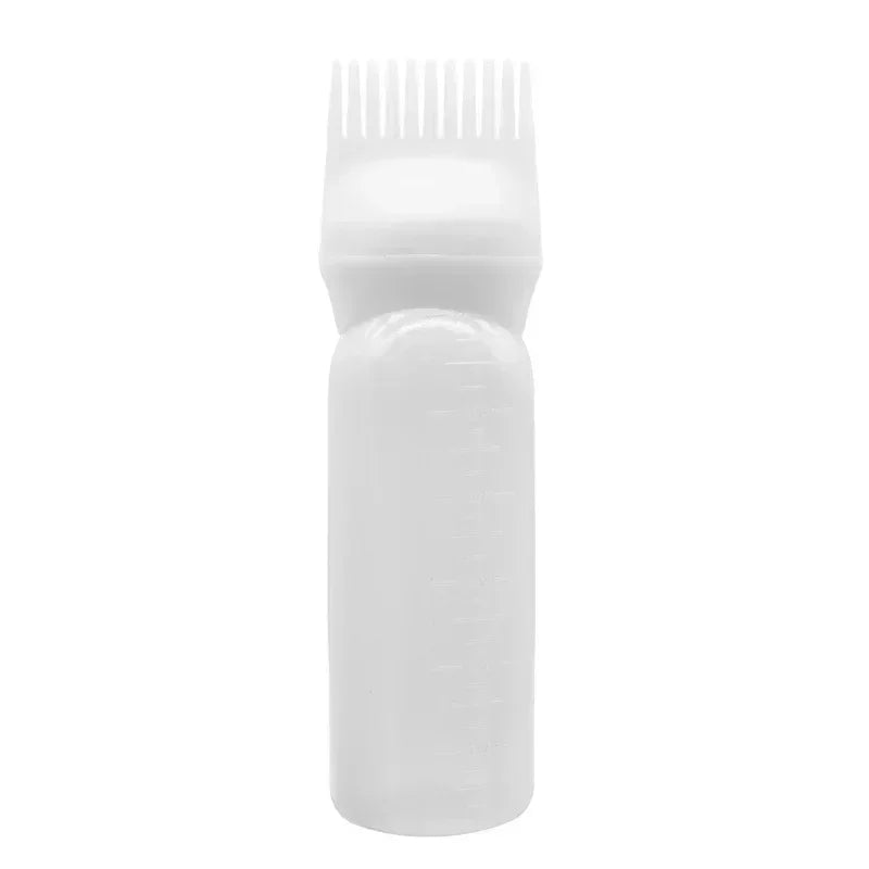 3 Color Oil Applicator Bottle For Hair Professional Hairdressing Dyeing Comb Bottles Barbershop Hairdresser Coloring Supplies