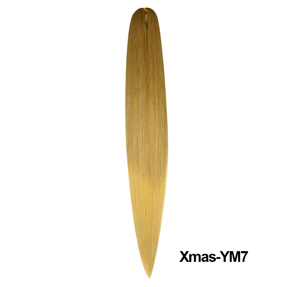 Miss Rola Synthetic New Christmas Colors Kanekalon HairJumbo Braid Yaki Straight Hair Extension Twist Braid Bulk Wholesale