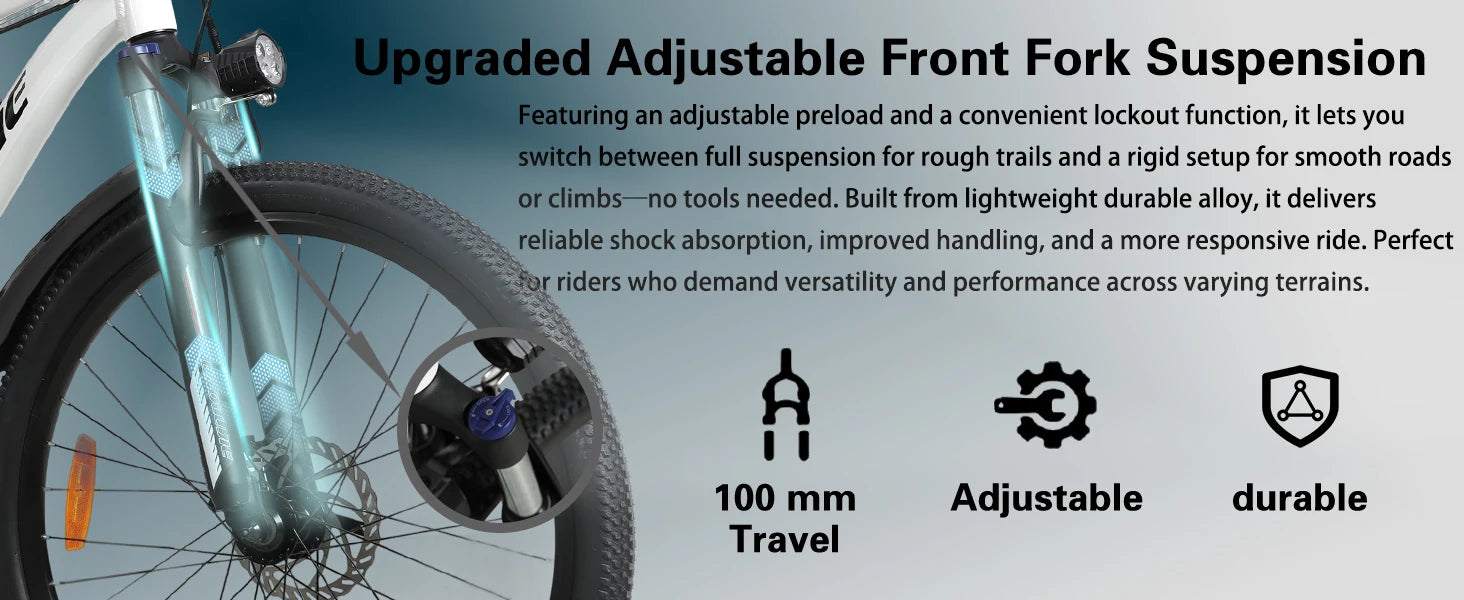 BAOLUJIE DM01 Electric Bike for Adults — 60V 2000W, Up to 42 MPH, Long-Range