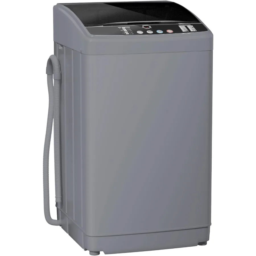 21lbs FullAutomatic Washing Machine 2.5 Cu Ft Portable Washer with Drain Pump 10 Wash Programs 8 Water Levels Compact Washer an