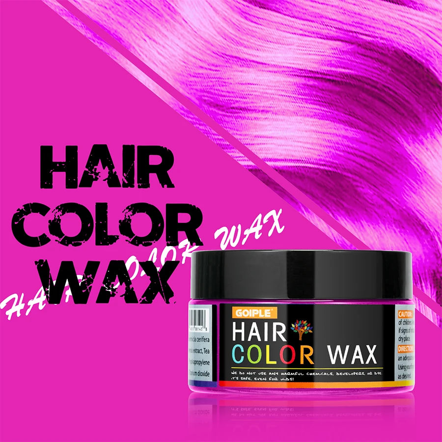 Valentine's Day Hair Color Wax for Men & Women Hair Clay Fashion One-Time Temporary Styling Dye Cream Easy Wash Hair Beard Color