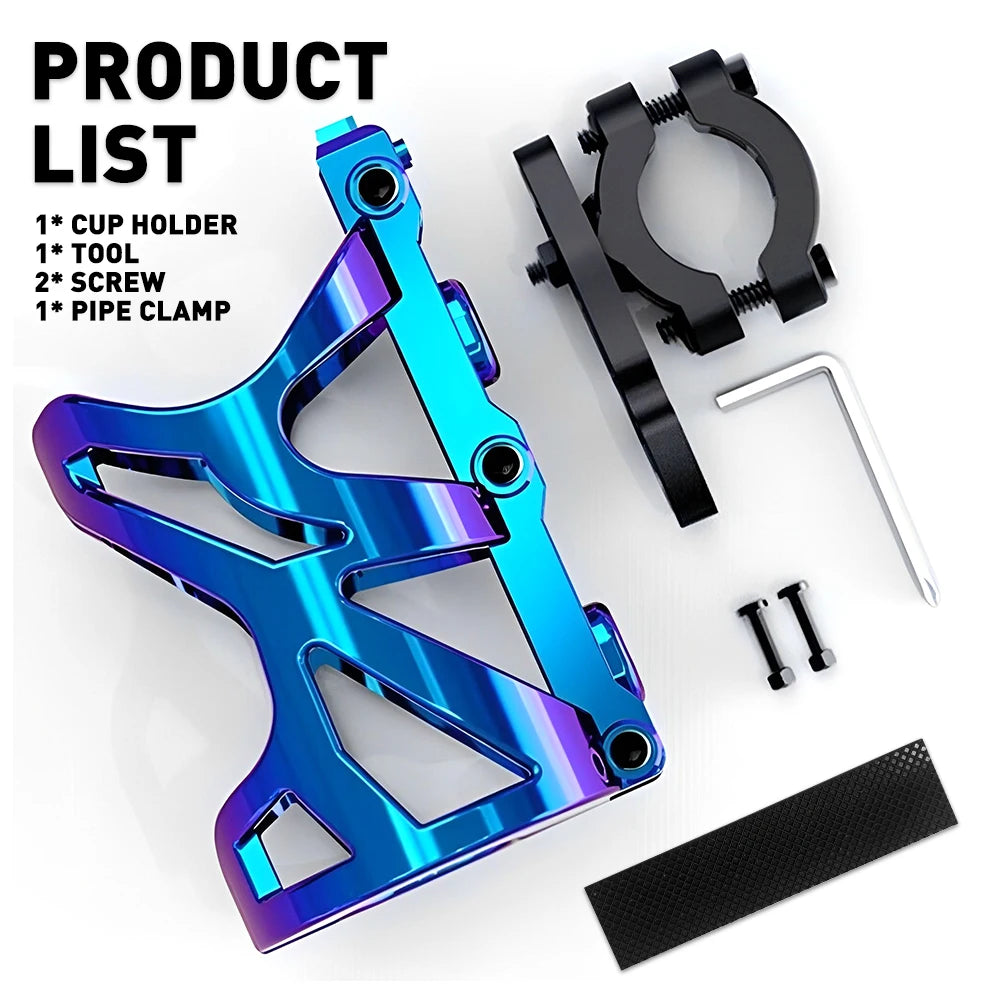 Universal Motorcycle Cup Holder | Adjustable Drink & Water Bottle Mount for Bikes and Scooters