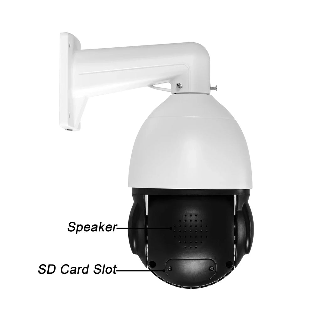 Full Color Metal Auto Tracking Cruise 8MP 4K 30fps Real-time 60X Optical Zoom 360° PTZ Speed Dome Surveillance POE IP Camera