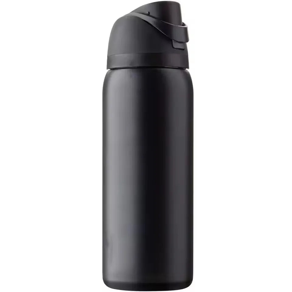 Stainless steel insulated water bottle with straw for sports, travel and school Suitable for all kinds of adventures