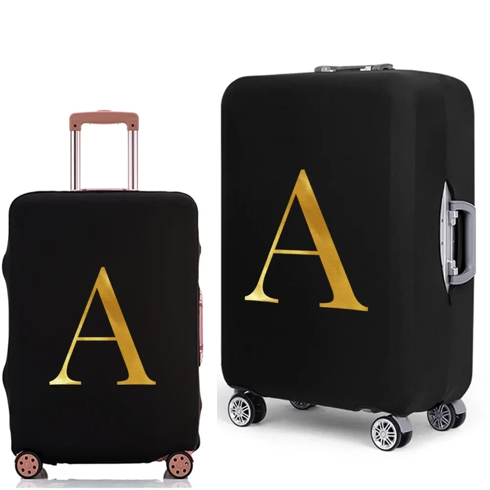 Letter Print Luggage Cover Thicker Suitcase Protective Case Trunk Case Apply Elastic Dust Case for 18" To 32" Travel Accessories