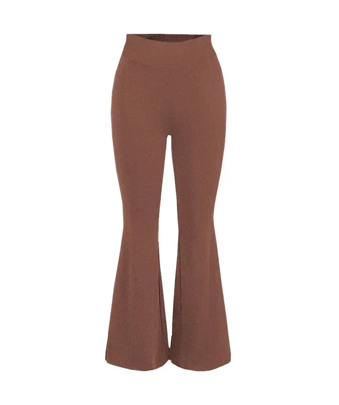 Effortless Flare Leggings — Seamless High-Waist Yoga Pants, Second-Skin Soft