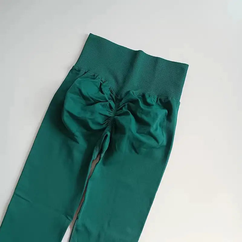 Seamless High-Waist Yoga Leggings – Push-Up Hip Lift Fit