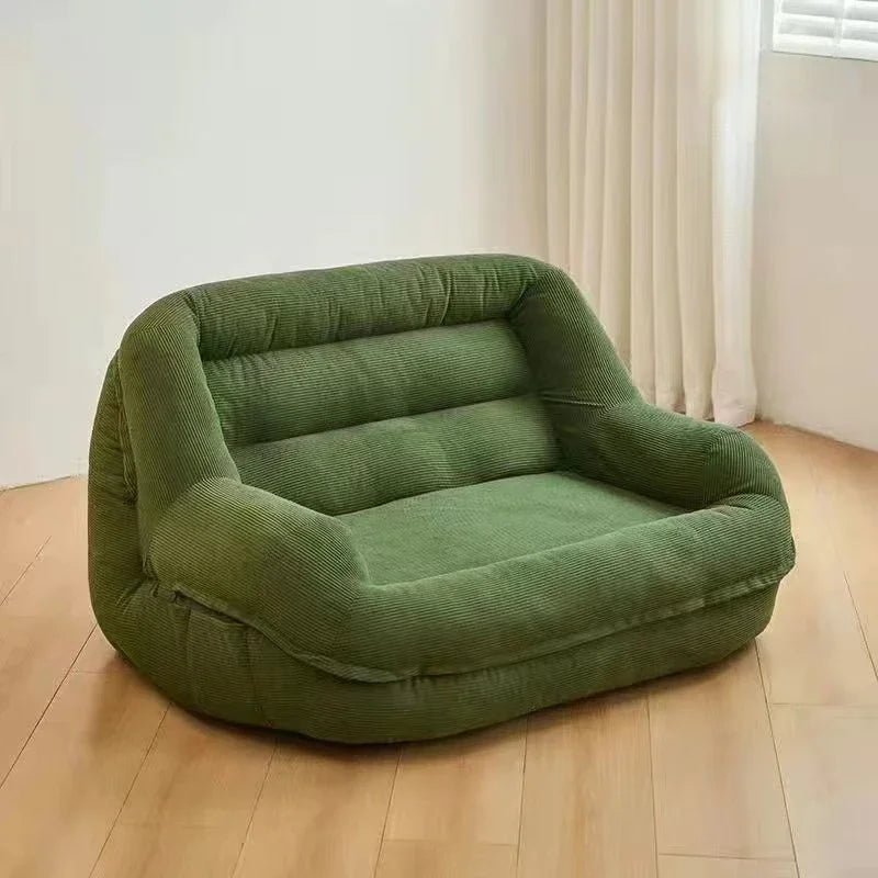 Portable Lazy Sofa Living Room Cheap Single Sofas Adult Tatami Chaise Lounge Relaxing 1-person Sofa Modern Tiny Home Furniture