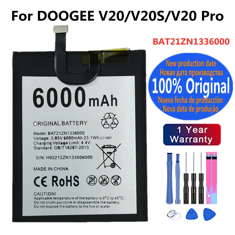 BAT20M1310000 100% Original Battery For Doogee S88 Pro Plus S88Plus S88Pro S86 Pro S86Pro V20 V20S V20 Pro V20Pro Batteries