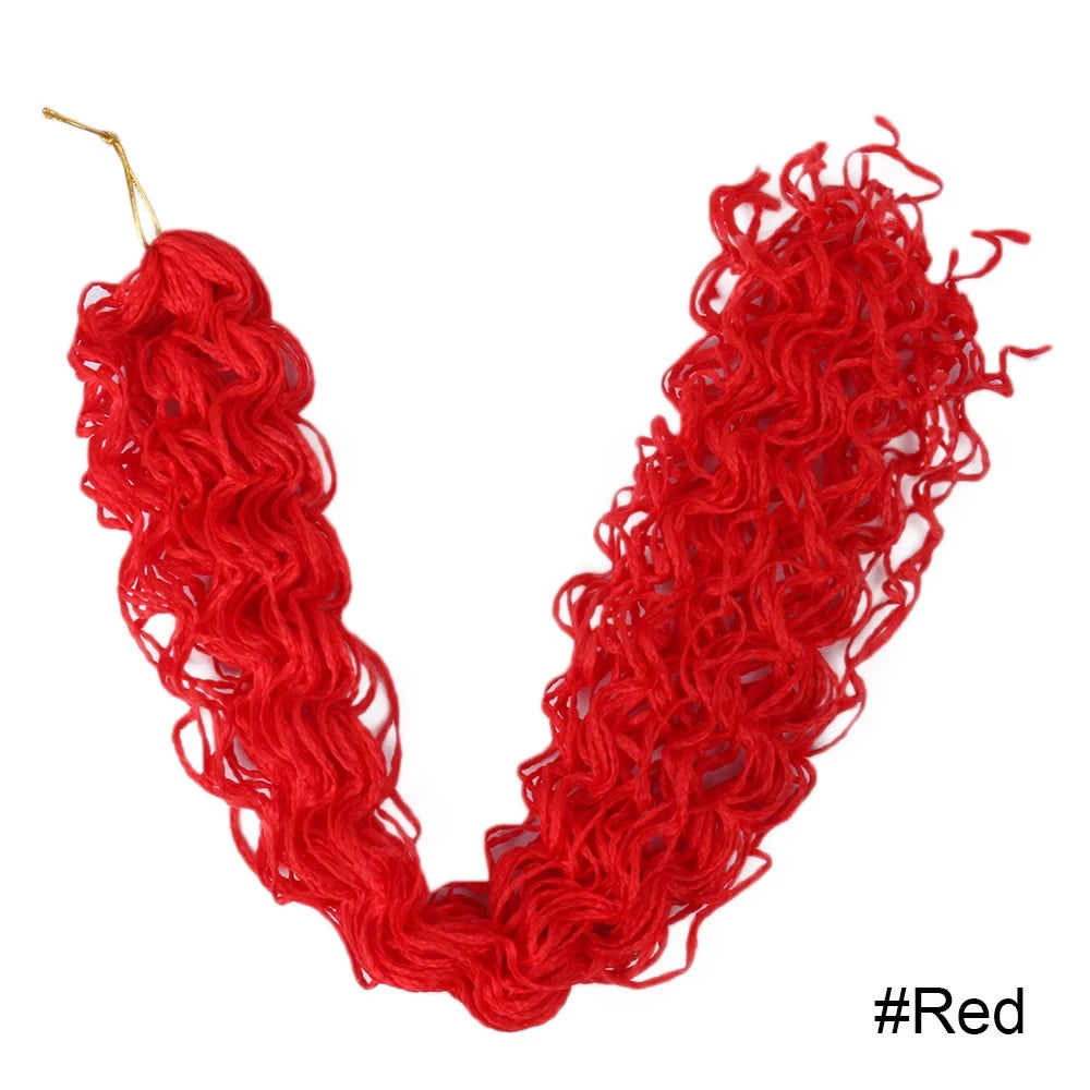 Zizi Braids Crochet Box Braids Twist Synthetic Braiding Hair Extensions 20-25 roots/Pack Pink White Purple Bug Gray 613 Luoyudu