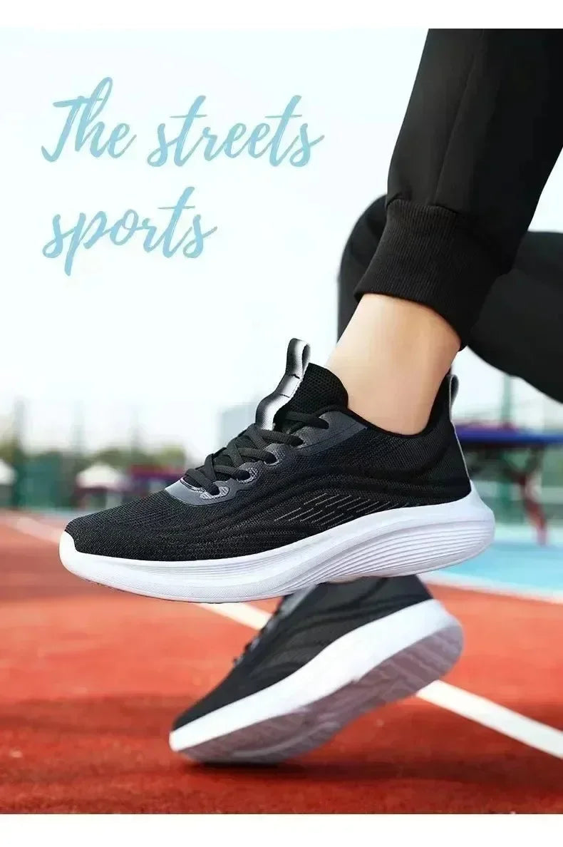 2025 Women’s Casual Mesh Running Shoes — Anti-Slip, Breathable, Elastic Slip-On | Summer Fashion & Couple Style