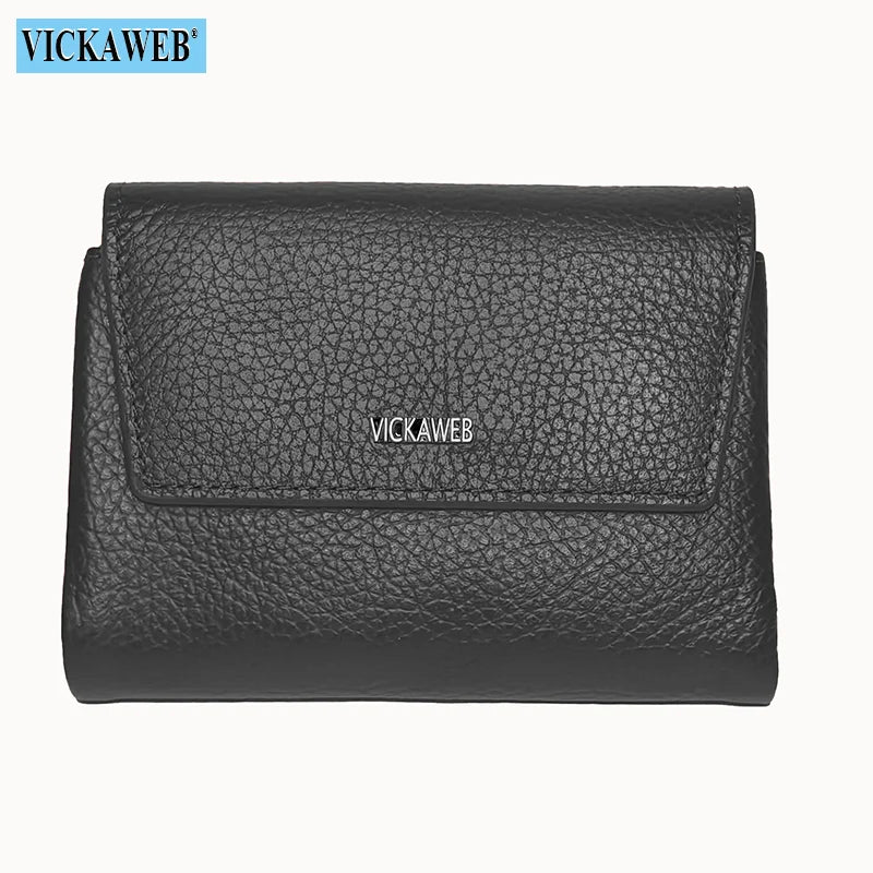 VICKAWEB Magnetic Wallet Women Short Genuine Leather Wallets Fashion Alligator Hasp Wallet Female Small Woman Wallets And Purses