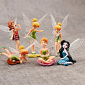 Tinkerbell Fairy Figures 6pcs Set, Anime PVC Action Figure Toys for Girls, Fairy Tale Collection Dolls Gift for Kids Decoration