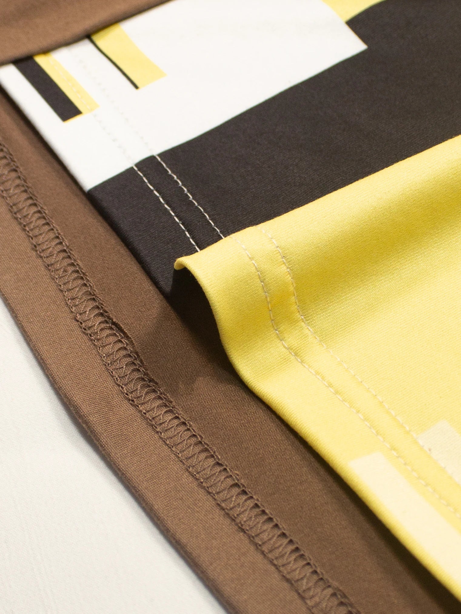 Elegant Geometric Print Mock Two-Piece T-Shirt | Plus Size Womens Summer Casual Top | Fashion Patchwork Design