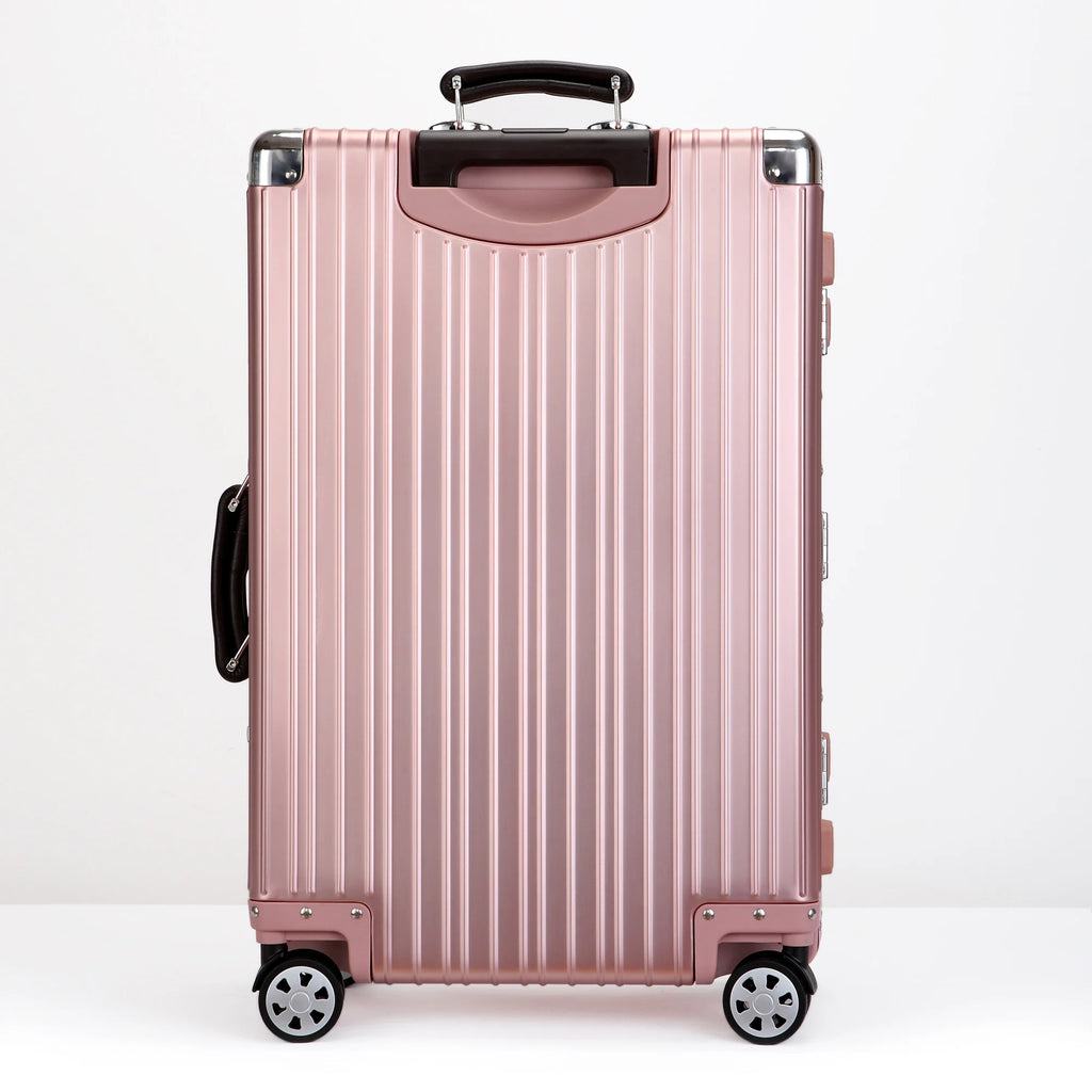 All Aluminum-magnesium Alloy Travel Suitcase High Quality Rolling Luggage 20/24/26/29'' Retro Trolley Case Bag Carry-On Boarding